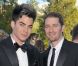 Matthew Morrison et Adam Lambert lors du 14e White Tie and Tiara Ball, organisé par Elton John, David Furnish et Chopard, à Old Windsor, le 28 juin 2012.