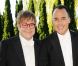 Elton John et David Furnish lors du 14e White Tie and Tiara Ball, organisé par leurs soins et Chopard, à Old Windsor, le 28 juin 2012.