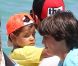 Cristiano Ronaldo et son fils Cristiano le 3 juillet 2012 à Saint-Tropez