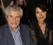 Claude Lelouch et sa compagne Valérie Perrin au premier rang du défilé haute couture de Jean Paul Gaultier. Paris, le 4 juillet 2012.