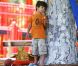 Eddie Cibrian passe la journée de la fête des pères en compagnie de ses fils Mason et Jake ainsi qu'avec sa femme LeAnn Rimes le 2 juillet 2012 dans un superbe parc de Malibu