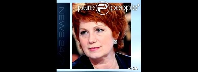 Véronique Genest, émue après le décès de Mouss Diouf, se confie sur BFMTV, le samedi 7 juillet 2012.