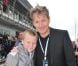 Gordon Ramsay et son fils Jack dans le paddock du Grand Prix de Formule 1 de Grande Bretagne à Silverstone le 8 juillet 2012