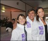 Alexia Laroche-Joubert, Jean-Pierre Foucault et Sandrine Quétier;