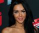 Nabilla lors de la conférence de rentrée de NRJ 12, à Paris, le 12 juillet 2012