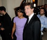 Audrey Pulvar et Arnaud Montebourg à Paris, le 18 janvier 2012.