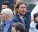 Bradd Pitt sur le tournage de  World War Z  de Marc Forster, pendant l'été 2011.