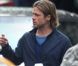 Bradd Pitt sur le tournage de  World War Z  de Marc Forster, pendant l'été 2011.