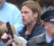 Bradd Pitt sur le tournage de  World War Z  de Marc Forster, pendant l'été 2011.