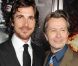 Christian Bale et Gary Oldman à l'avant-première de  The Dark Knight Rises  à New York, le 16 juillet 2012.