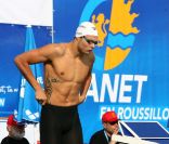  Florent Manaudou (photo : juin 2012) est fan de muscu ; ça se voit. A 21 ans, il disputera à Londres ses premiers Jeux olympiques, au côté de sa soeur Laure Manaudou. 