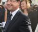 Bain de foule galvanisant pour l'arrivée de Valérie Trierweiler et François Hollande en Avignon, le 15 juillet 2012.