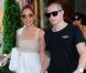 Jennifer Lopez et son chéri Casper Smart quittent leur hôtel et se dirigent vers un restaurant. New York, le 24 juillet 2012.