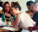 Jennifer Lopez fête ses 43 ans avec un déjeuner au restaurant, entourée d'amis et de Casper Smart. New York, le 24 juillet 2012.