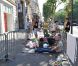 Les fans de Madonna sont déjà devant l'Olympia depuis deux jours, le 26 juillet 2012.
