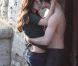 Robert Pattinson et Kristen Stewart en mai 2009 durant le tournage de Twilight chapitre 2 - Tentation