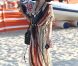 Paris Hilton se promène sur la plage de Pampelonne, à St-Tropez, le samedi 28 juillet 2012.