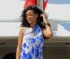  Rihanna dédicace le scooter des membres de l'équipage de sin yacht le Latitude à Antibes le 29 juillet 2012 