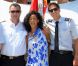  Rihanna dédicace le scooter des membres de l'équipage de sin yacht le Latitude à Antibes le 29 juillet 2012 