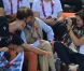 La princesse Alexandra de Luxembourg a immortalisé ces bons moments en famille dans les gradins de l'Aquatics Centre de Londres le 31 juillet 2012.