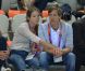 Le prince Louis de Luxembourg et son épouse la princesse Tessy dans les gradins de l'Aquatics Centre de Londres le 31 juillet 2012.