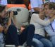 La princesse Alexandra de Luxembourg a immortalisé ces bons moments en famille dans les gradins de l'Aquatics Centre de Londres le 31 juillet 2012.