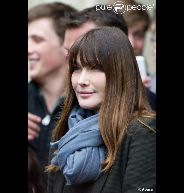 Carla Bruni-Sarkozy le 6 mai 2012