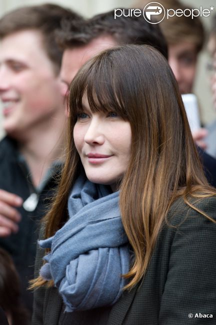 Carla Bruni-Sarkozy le 6 mai 2012