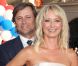 Grant Show et sa fiancée Katherine LaNasa lors de l'avant-première du film Moi, député à Los Angeles le 2 août 2012