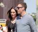 Megan Fox, enceinte, et Brian Austin Green se rendent à la messe avec le fils de l'acteur, Kassius, à Los Angeles, le 15 juillet 2012