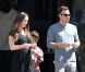Megan Fox, enceinte, et Brian Austin Green se rendent à la messe avec le fils de l'acteur, Kassius, à Los Angeles, le 15 juillet 2012