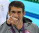 Michael Phelps dédie sa victoire à sa mère Debbie après avoir décroché une 21ème médaille olympique, la 17e en or, en s'imposant lors du 100m papillon le 3 août 2012 lors des JO de Londres