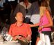 Jacques Chirac déjeune à la terrasse du restaurant Le Girelier, à St-Tropez, le vendredi 10 août 2012.