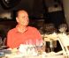 Jacques Chirac déjeune à la terrasse du restaurant Le Girelier, à St-Tropez, le vendredi 10 août 2012.