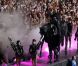 Lady Gaga à cheval en plein Born This Way Ball à Bucarest, le 16 août 2012.