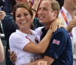 Le prince William et la duchesse de Cambridge lors des Jeux olympiques de Londres le 2 août 2012