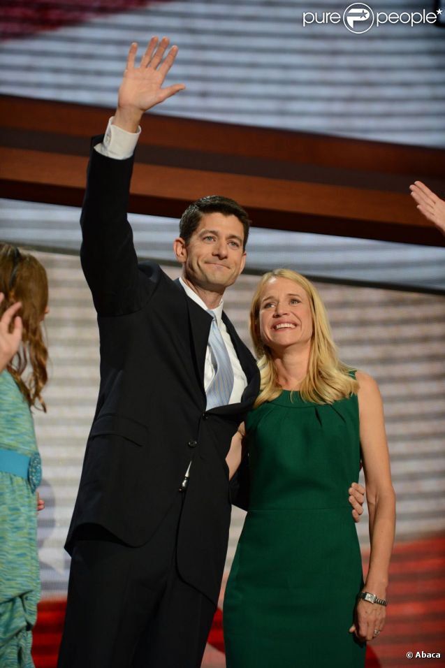 Janna Ryan accompagnait son mari Paul Ryan lors du congrès républicain de Tampa le 29 août 2012