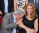 Alain Delon et Camille Muffat lors de l'enregistrement de l'émission Vivement dimanche, diffusé sur France 2 le 9 septembre 2012