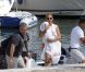 Souriante, Beyoncé quitte son yacht avec sa fille Blue Ivy, le 8 septembre 2012 à Beaulieu-sur-mer