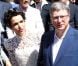 Mariage de Farida Khelfa et Henri Seydoux à la mairie du 17 arrondissement de Paris, le 1er septembre 2012.