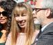 Afef Jnifen, Victoire de Castellane et son mari Thomas Lenthal au mariage de Farida Khelfa et Henri Seydoux à la mairie du 17 arrondissement de Paris, le 1er septembre 2012.