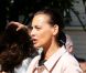 Inès de la Fressange au mariage de Farida Khelfa et Henri Seydoux à la mairie du 17 arrondissement de Paris, le 1er septembre 2012.