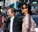 Inès de la Fressange et Denis Olivennes au mariage de Farida Khelfa et Henri Seydoux à la mairie du 17 arrondissement de Paris, le 1er septembre 2012.