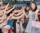 Miranda Kerr arrive au Tokyo SkyTree pour une apparition avec la marque Samantha Thavasa dont elle est la nouvelle ambassadrice. Tokyo, le 9 septembre 2012.