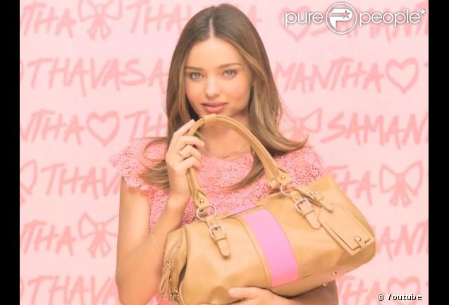 Miranda Kerr, ambassadrice de Samantha Thavasa, est fan des sacs de la marque japonaise.