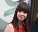 La chanteuse Carly Rae Jepsen arrive dans les locaux de NRJ à Paris, le 7 septembre 2012.
