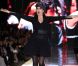  Rossy de Palma, DJette du troisième plus Grand Défilé de Mode du Monde organisé par les Galeries Lafayette, concluait la marche des mannequins avec énergie ! Paris, le 18 septembre 2012. 