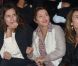 Zoé Félix, Emma de Caunes et Mademoiselle Agnès au premier rang du Plus Grand Défilé de Mode du Monde. Paris, le 18 septembre 2012
