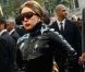 Lady Gaga arrive dans une superbe Jaguar sur les Champs-Elysées afin de présenter son parfum Fame chez Sephora le 23 septembre 2012 à Paris