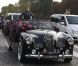 Lady Gaga arrive dans une superbe Jaguar sur les Champs-Elysées afin de présenter son parfum Fame chez Sephora le 23 septembre 2012 à Paris